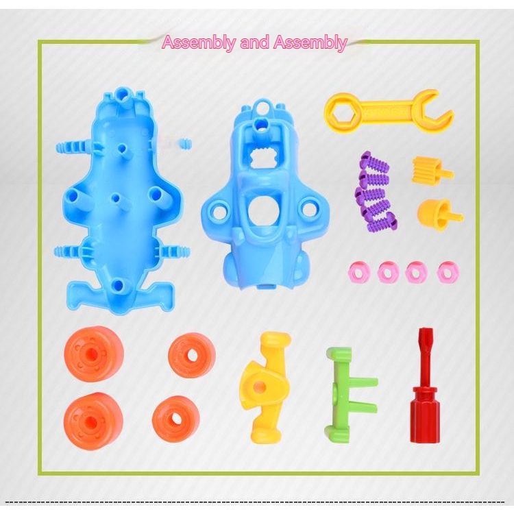 Bộ Đồ Chơi Lắp Ráp Máy Bay Trực Thăng / Xe Tải / Xe Máy / Xe Công Trường Cho Bé Trai / Bé Gái (Màu Sắc Ngẫu Nhiên)