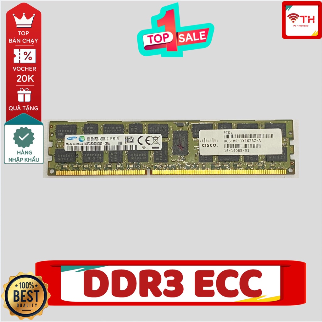 RAM SEVER 8GB / 16GB / 32GB DDR3 1333MHz/1600MHz/ 1866MHz ECC REGISTERED ( REG ECC )
