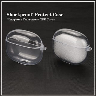  Vỏ Bảo Vệ Hộp Sạc Tai Nghe QCY T20   Ailypods   HT05   MeloBuds ANC   T17   T18 Bằng Chất Liệu Silicone TPU Trong Suốt Chống Sốc 