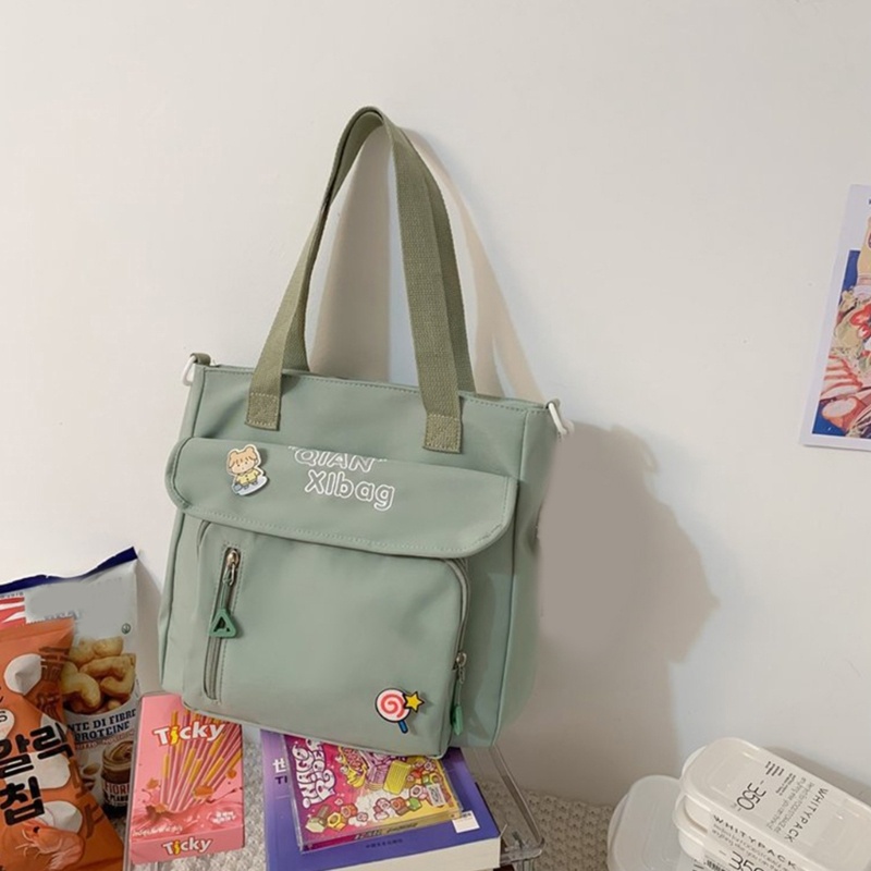 Túi Đeo Chéo Vai Harajuku Sức Chứa Lớn Có Khóa Kéo Dành Cho Nữ