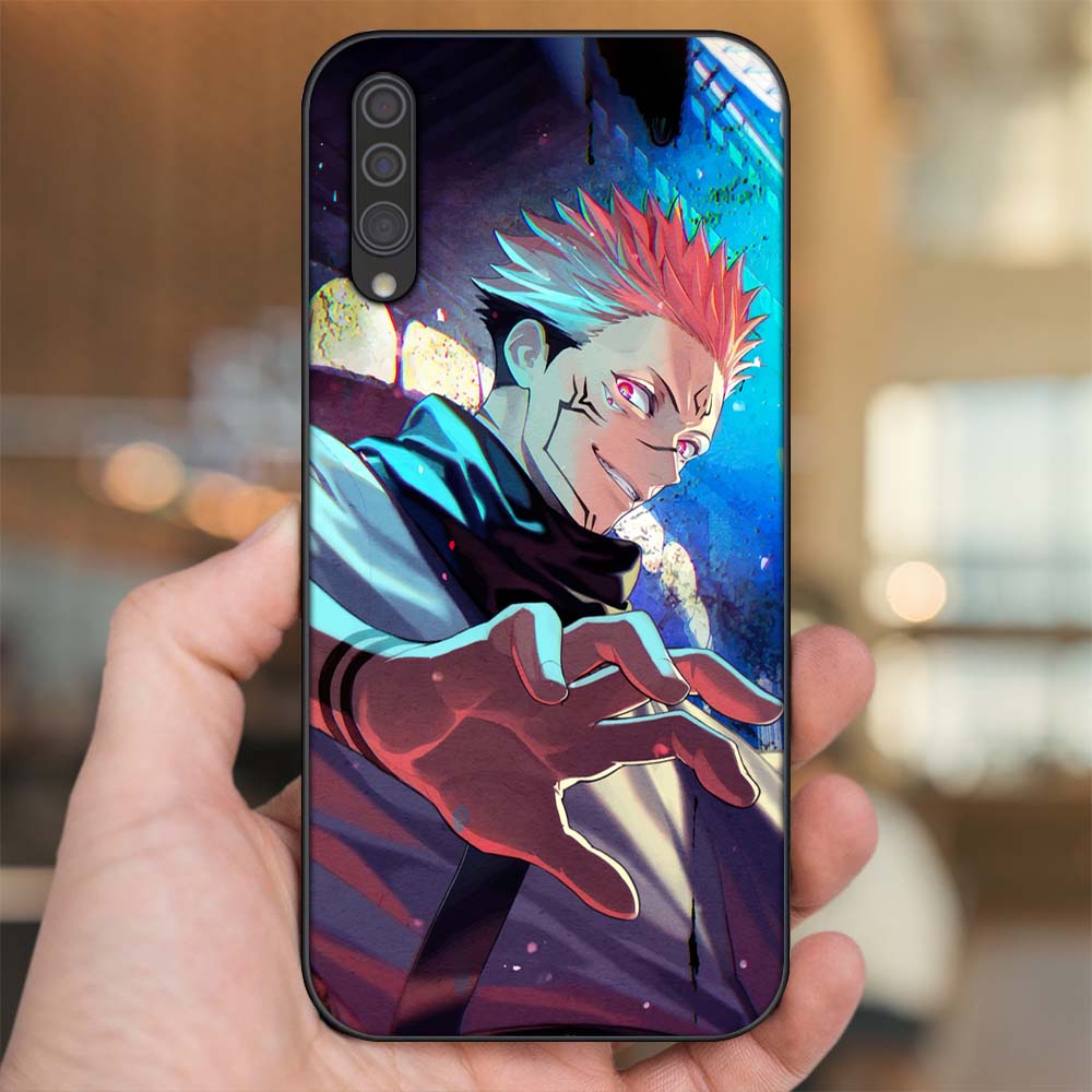 Ốp lưng Samsung A30S, A50, A50S, A70, A70S viền đen in hình Sukuna Yuji Jujutsu Kaisen Chú Thuật Hồi Chiến