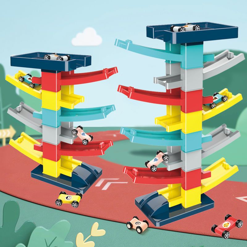 Đồ Chơi Đường Ray Xe Hơi Mini Giáo Dục Cho Bé 1-6 Tuổi