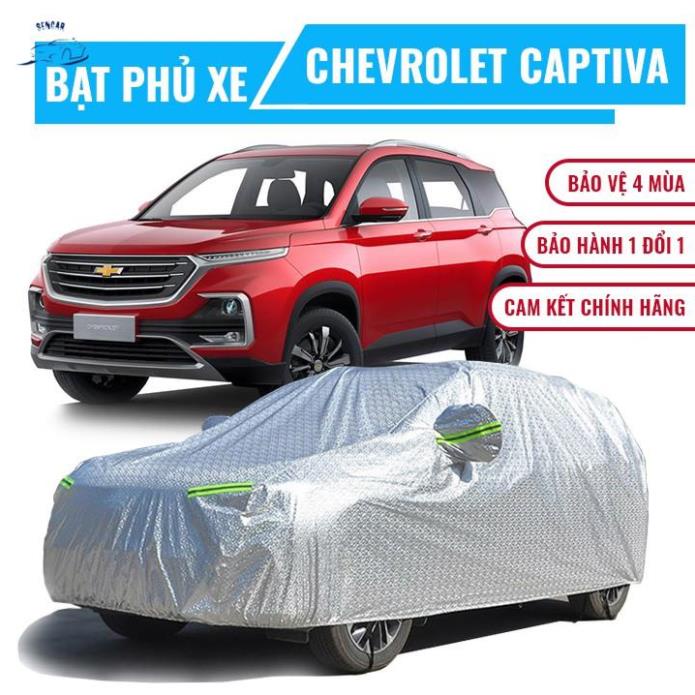 Bạt phủ xe ô tô 7 chỗ Chevrolet Captiva chống nóng, chống thấm, chống bụi. Bạt phủ xe Captiva +