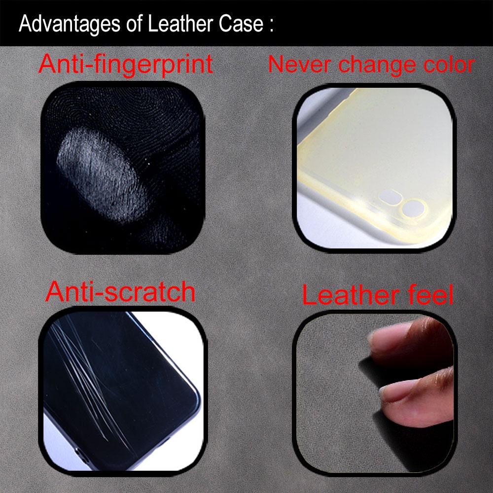 Ốp Bao Da Điện Thoại Siêu Bền Chống Dấu Vân Tay Cho oppo reno 7 6 8 pro lite z