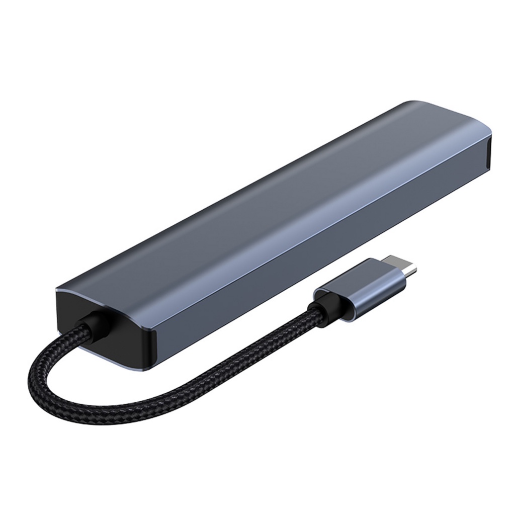 Trạm Sạc Nhiều Cổng USB C 6 Trong 1 3 Cổng USB 3.0 RJ45 4K / 30Hz HDMI-Compatible 5Gbps Type-C Cho Máy Tính