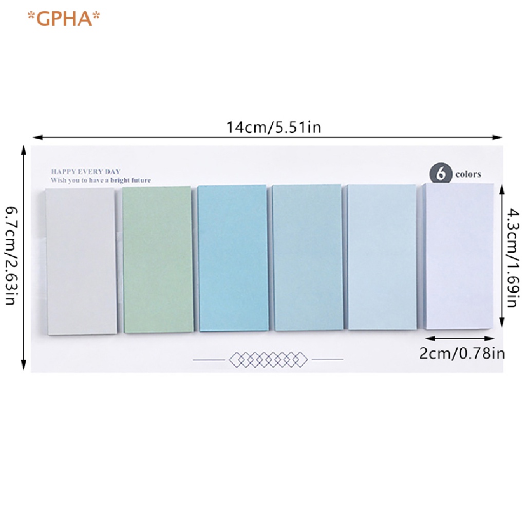 Bộ 120 Giấy Dán Ghi Chú Màu Gradient Mới