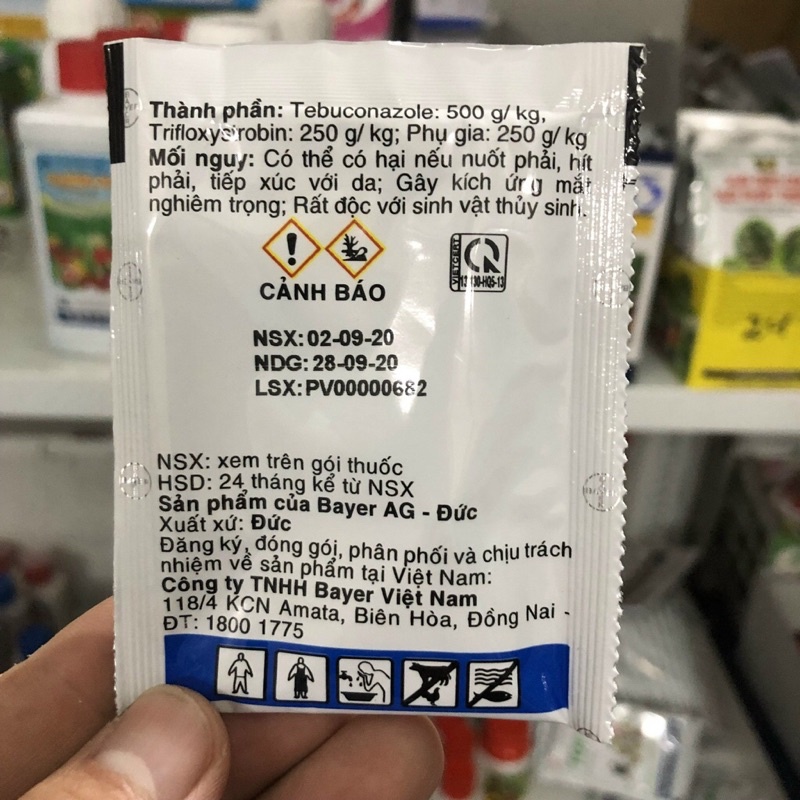 NATIVO 750ƯG 6g Sản phẩm trừ bệnh Gỉ sắt, Thán thư, đốm lá, phấn trắng hoa cây cảnh