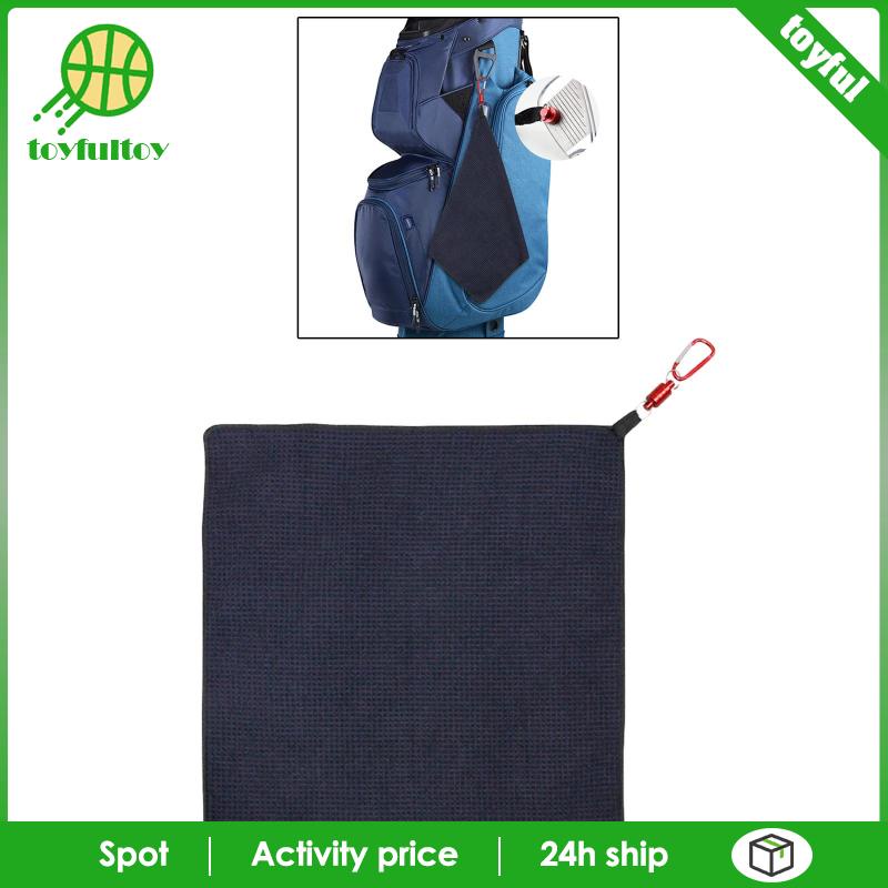 Khăn Lau Gậy Đánh Golf 40x40cm Có Kẹp Tiện Dụng