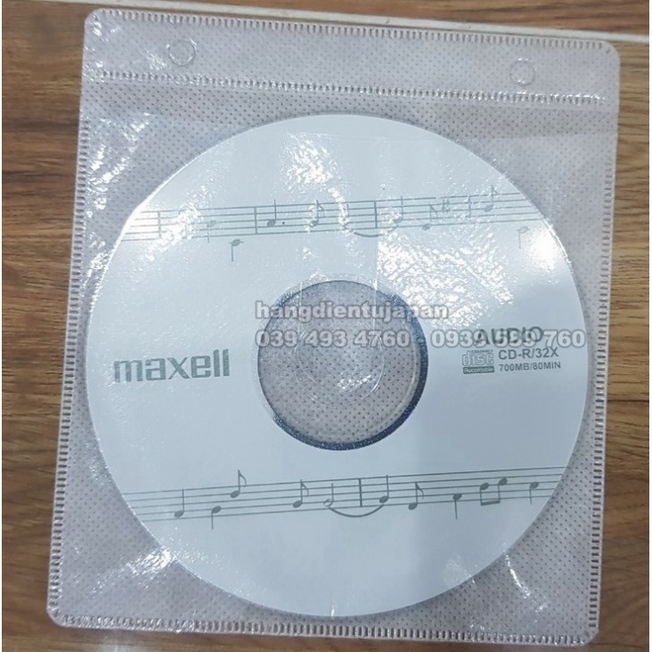 Đĩa CD trắng Maxell dùng ghi audio chất lượng cao