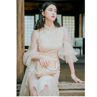 ORDER - Váy sườn xám cách tân ( Có ảnh thật )