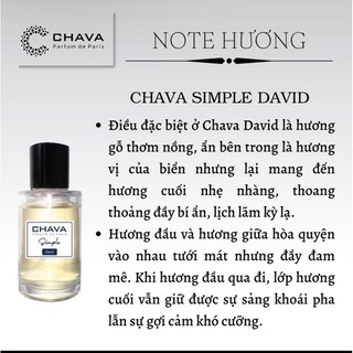 Nước hoa Chava  David dành cho Nam 50ml