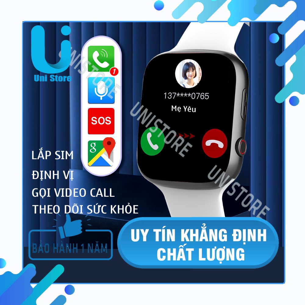 Đồng Hồ Thông Minh Lắp Sim 4G Cho Trẻ em, Học sinh, Sinh viên Định vị Wifi Lắp Sim Gọi Điện thoại, Video Call Watch C90