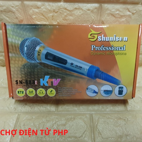MICRO CÓ DÂY KARAOKE SHUNISON SN 688