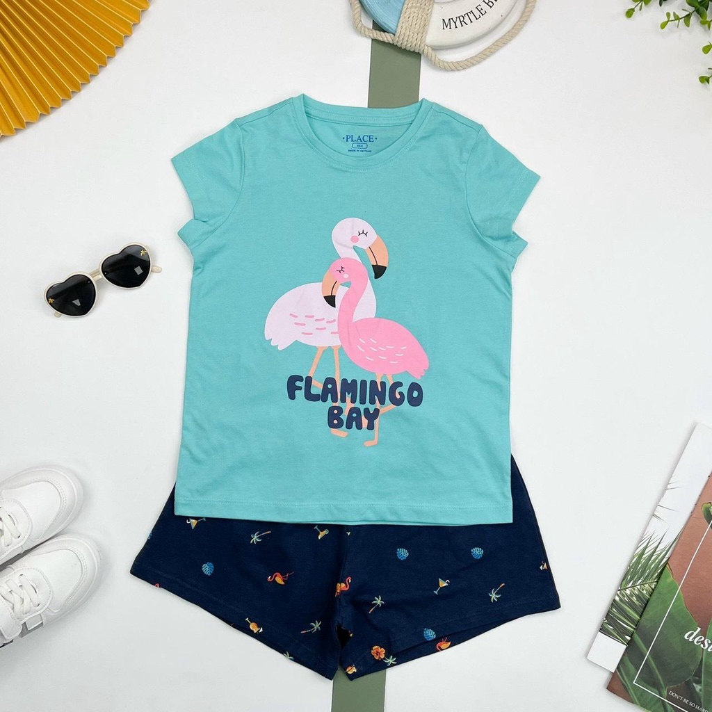 Bộ Quần Áo Thun Ngắn Tay Bé Gái LITIBABY cho bạn từ 18 - 50kg