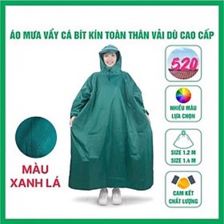 Áo mưa bít vải dù vân cá loại i