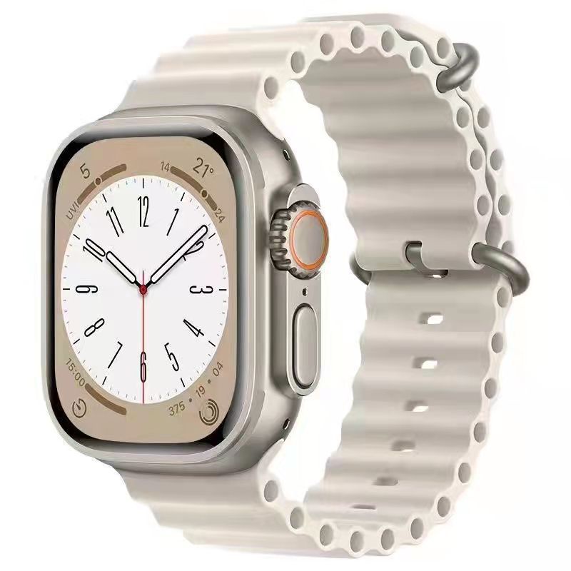 Dây Đeo Đồng Hồ Bằng Silicone Cao Cấp 49mm 44mm 40mm 45mm 41mm 42 38 40 44 45mm