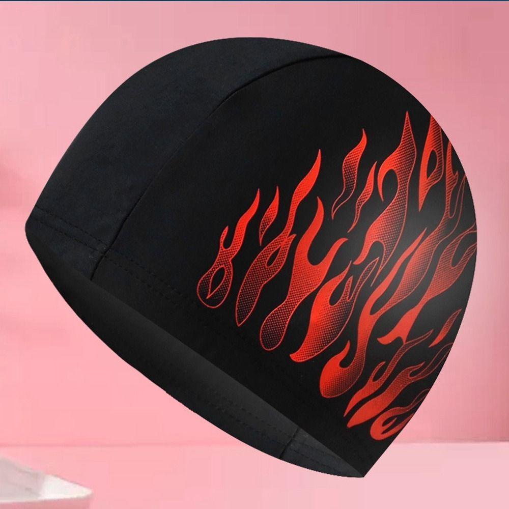 Myrongvn Mũ Bơi Nylon Co Giãn Xếp Ly Free size Cho Nam Và Nữ