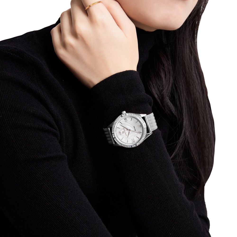 Đồng Hồ Analog Máy Quartz NAVIFORCE 5028 Dây Lưới Siêu Mỏng Chống Thấm Nước Kiểu Dáng Sang Trọng Dành Cho Nữ