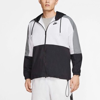 ÁO KHOÁC NIKE COLOUR BLOCK RETRO WOVEN JACKET - ĐEN / TRẮNG / XÁM