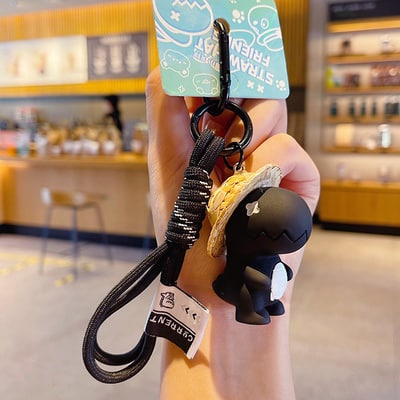 Móc Khóa Khủng Long Mũ Rơm Dễ Thương