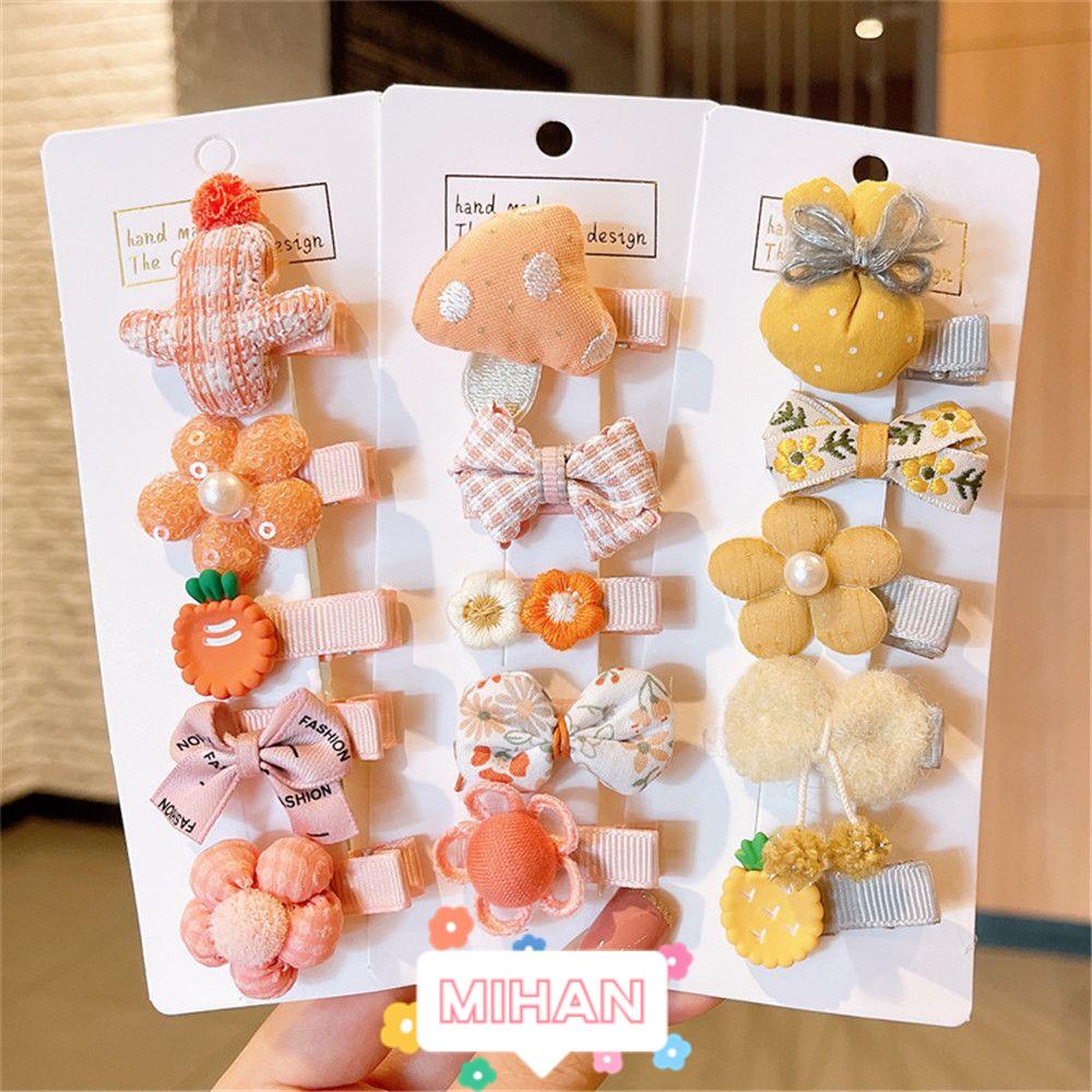 Set 5 Kẹp Tóc Nơ Dễ Thương Cho Bé Gái MIHAN1