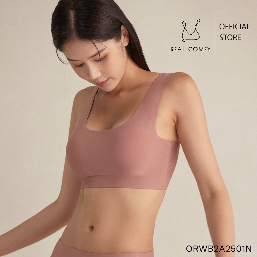 Áo Lót Comfy Daily Real Comfy Hàn Quốc, Không Gọng, Đệm Lót Vừa Vặn Êm Ái, Ôm Sát Cơ Thể - ORWB2A2501N