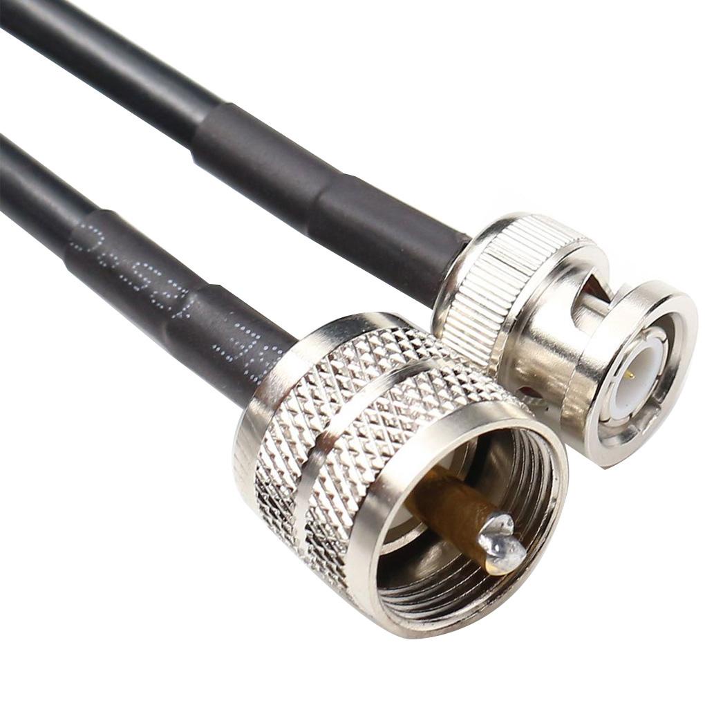 Cáp Ăng-Ten BNC Sang UHF PL259 30cm RG58 Coax Pigtail Radio RF