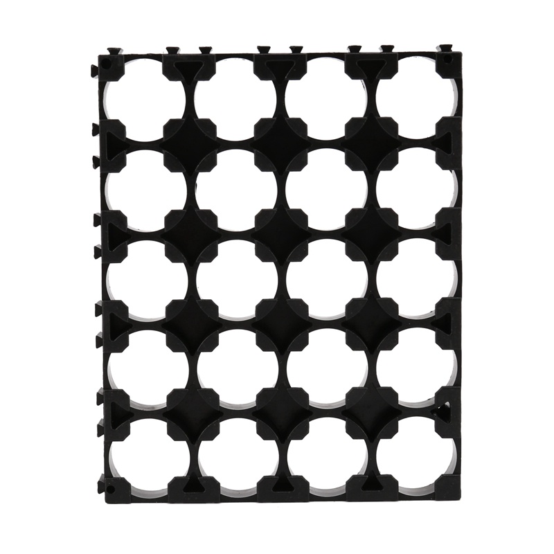 Pin 10PC 18650 4x5 Khoảng cách di động Vỏ bức xạ Giá đỡ bằng nhựa 18,4mm