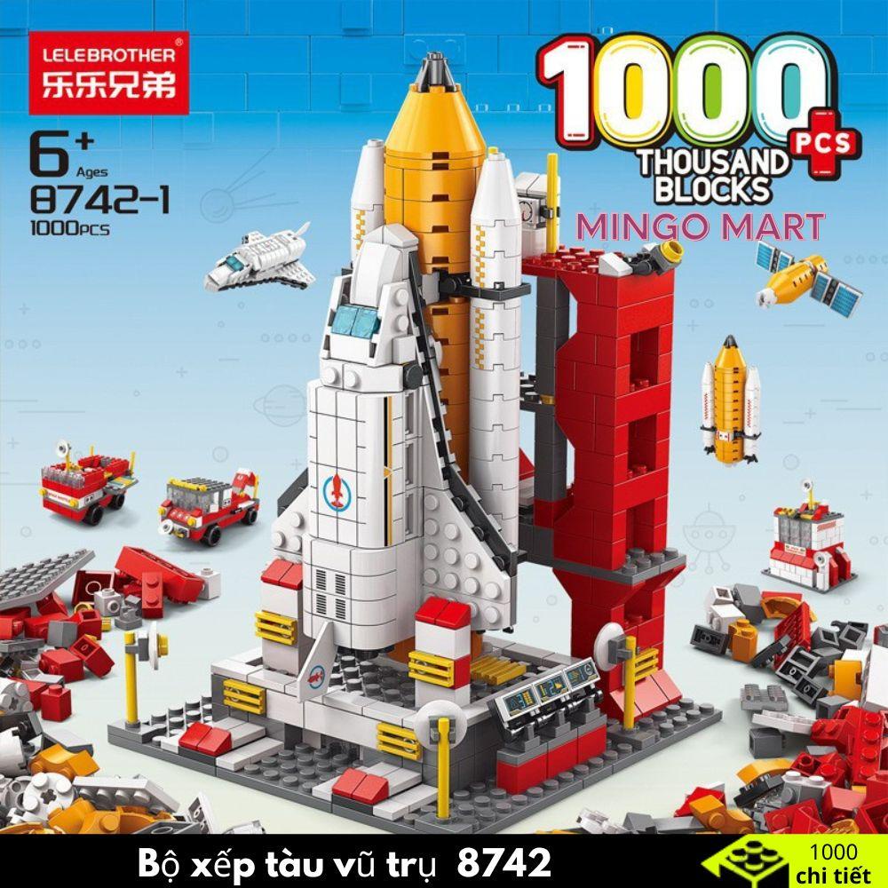 Đồ chơi bộ xếp hình tàu vũ trụ lego Tàu Vũ Trụ  lego bộ xếp hình phi thuyền không gian cho bé sáng tạo 1000+ chi tiết