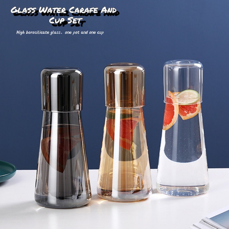 Bộ Cốc Thủy Tinh Uống Nước Carafe Sức Chứa Lớn Bền Dễ Sử Dụng Và Vệ Sinh