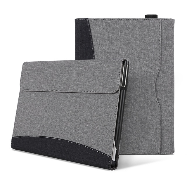 Trường hợp kinh doanh cho Microsoft Surface Pro 7 6 5 4 12,3 inch Surface Pro 8 9 13 inch Vỏ bọc da Pu Surface Go 2 3 10.5 Business Sleeve Fundas