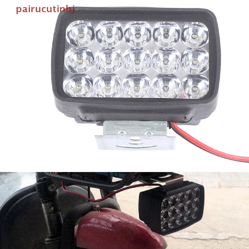 Cặp Đèn Pha 15 LED 1000LM Cho Xe Motos ATV Scooter