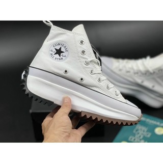 Giày thể thao sneaker cv run trắng cổ cao, cv run star hike trắng cao cổ nam nữ