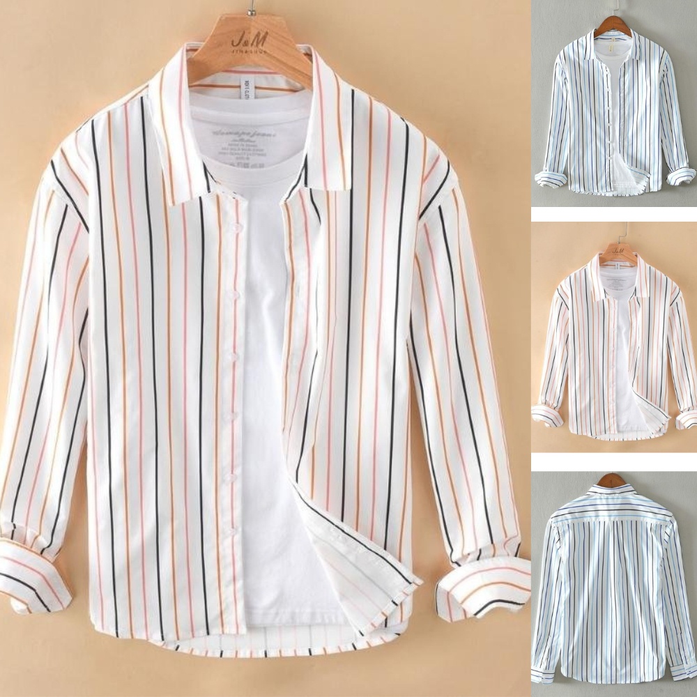 Áo Sơ Mi Nam Dài Tay Công Sở Phối Sọc Kẻ 3D Mã F774 Thời Trang Cao Cấp PONIVA Chất Vải Mềm Mịn Thoáng Mát Chuẩn Shop