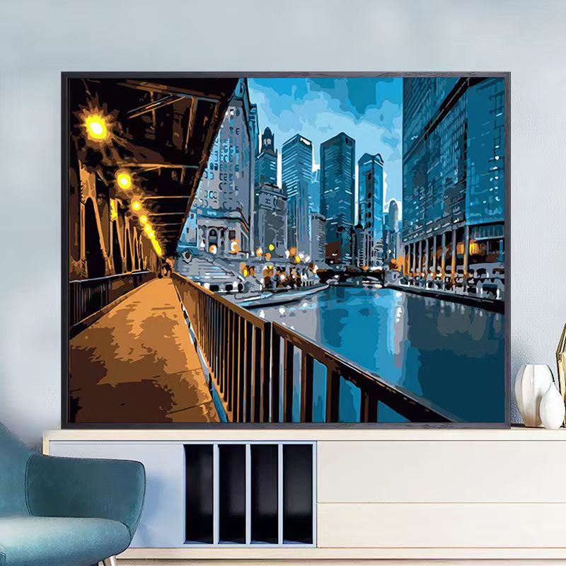 Nong Yang 30*40cm-trang sơn dầu số hóa/tranh số hóa gam/tranh sơn dầu số hoá/tranh tô số hoá/tranh sơn dầu số hoá/Phong cảnh đẹp của sơn dầu kỹ thuật số/tranh tô màu theo số phong cảnh