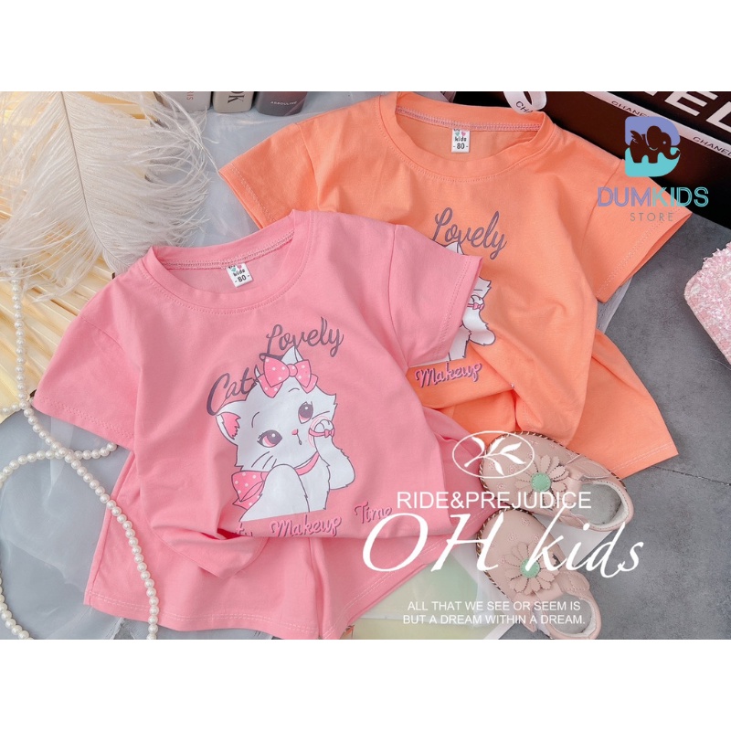 bộ hè cho bé gái , sét bộ Mèo KITTY tay rơi quần váy điệu đà cho bé gái.