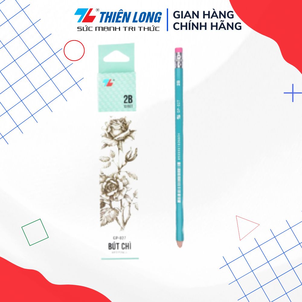 Combo 5 Bút chì gỗ 2B Thiên Long GP-027