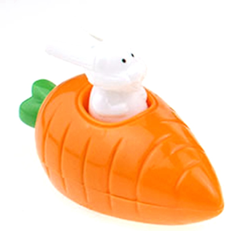 Đồ Chơi Hình Thỏ Lên Dây Cót Và Cà Rốt Dễ Thương Cho Bé