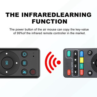 M5 Bluetooth 5.2 Remote Control Android TV Remote Control Air Mouse Wireless Infrared Remote Control for TV Box Projector and PC Smart Home