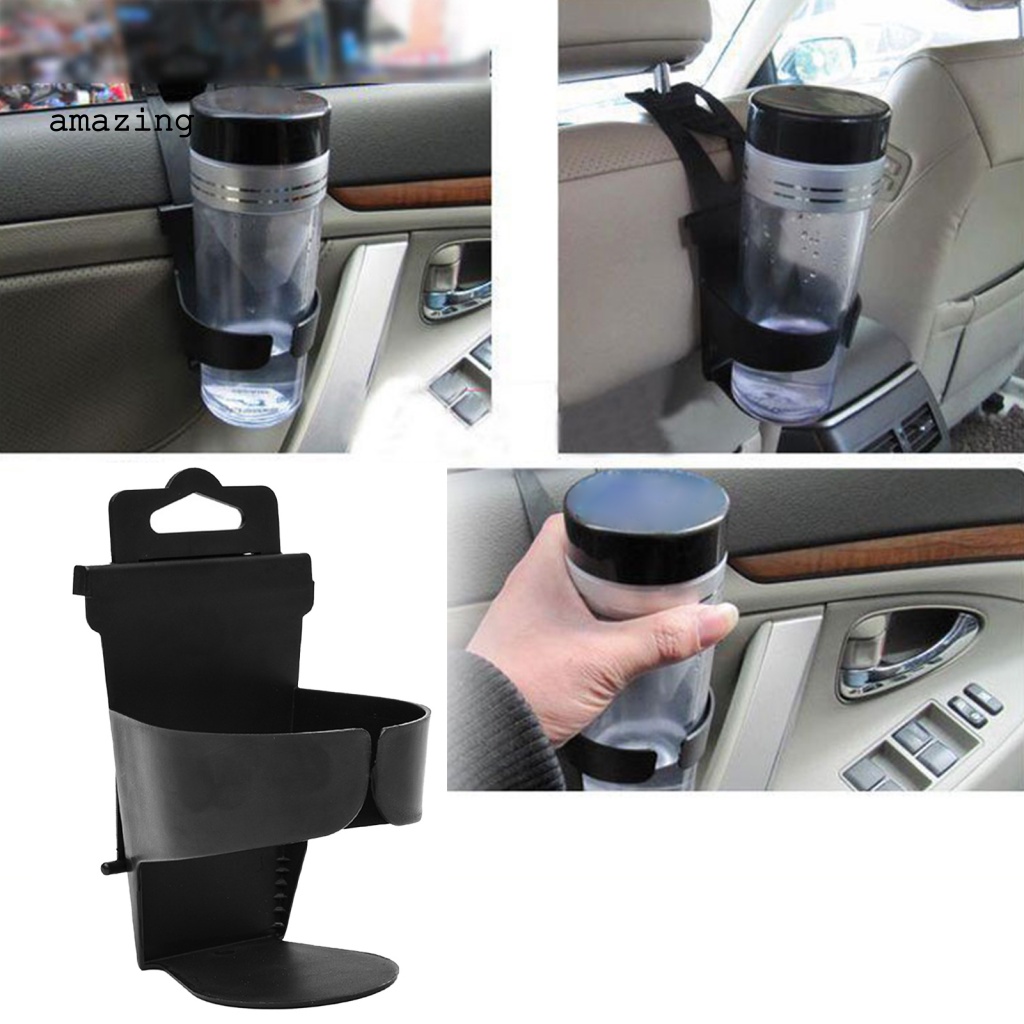 Bộ 2 Giá Đỡ Bình Nước / Cốc Nước / Đồ Uống Gắn Cửa Xe Hơi / Xe Tải Màu Đen Thông Dụng