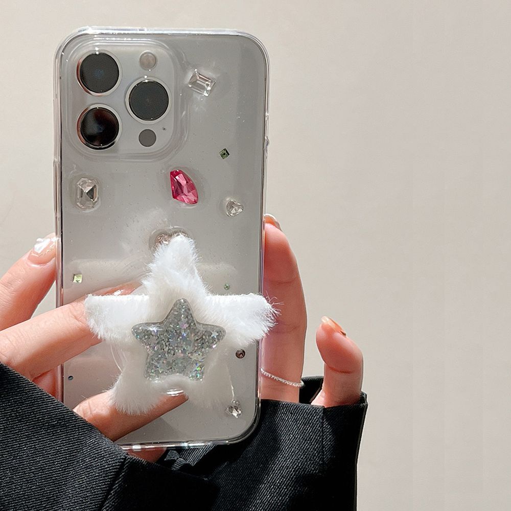 Ốp Điện Thoại TPU Mềm Lấp Lánh Có Giá Đỡ Cho IPhone 11 12 13 14 Pro Max