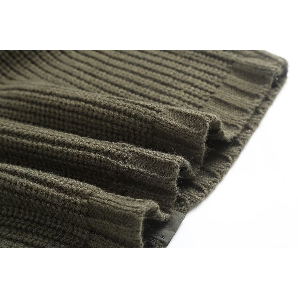 Made in Morocco - Áo len Zara xanh không tay AT1KTG53N10