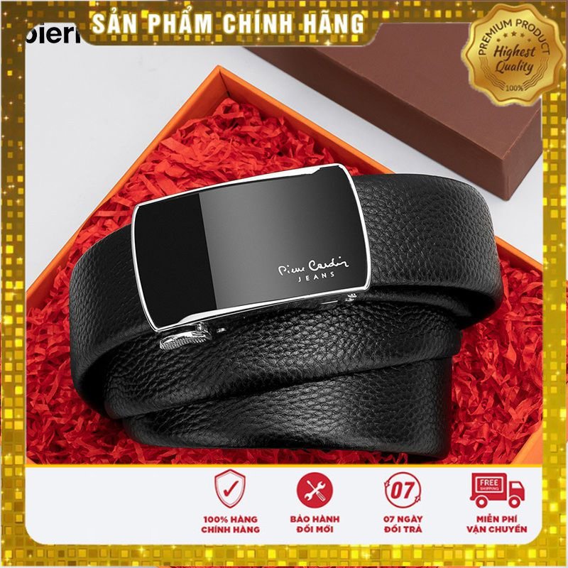 Dây nịt nam Pierre Cardin chính hãng J2A826Z-1041139A màu đen Khóa tự động thắt lưng Nam cao cấp