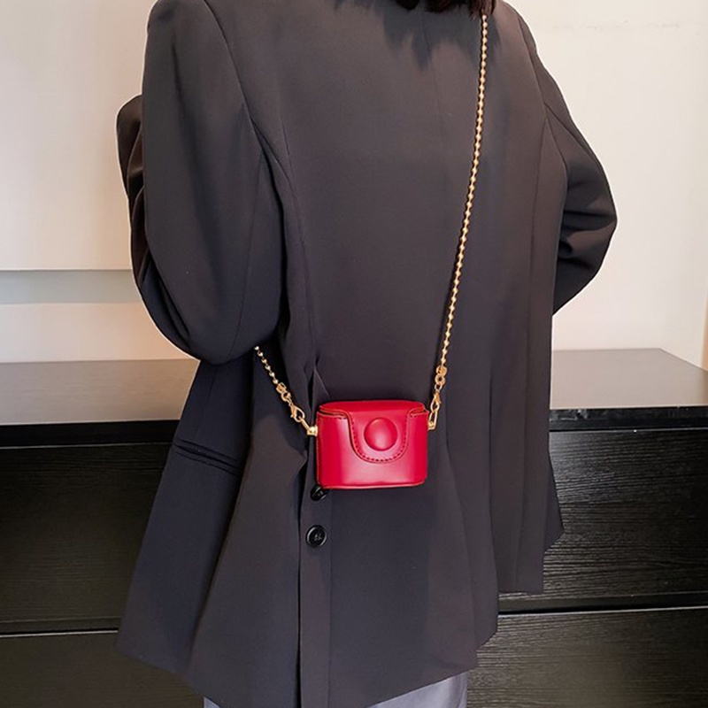 Túi Đeo Vai Mini Màu Trơn Thời Trang Dành Cho Nữ