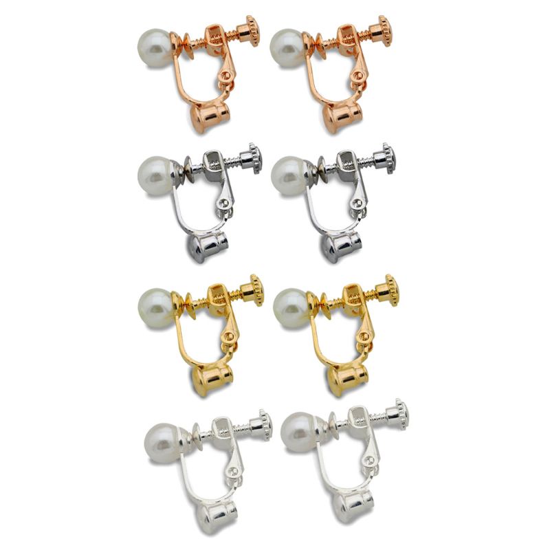 Bộ Kẹp Chuyển Đổi Bông Tai Dạng Xỏ Bằng Kim Loại