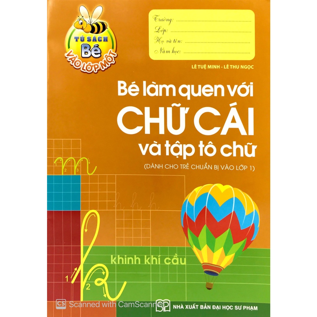 Sách_Tủ Sách Cho Bé Vào Lớp 1 - Bé Làm Quen Với Chữ Cái