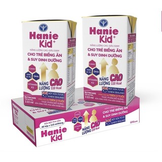 Thùng sữa bột pha sẵn hanie kid 110ml x 48 hộp
