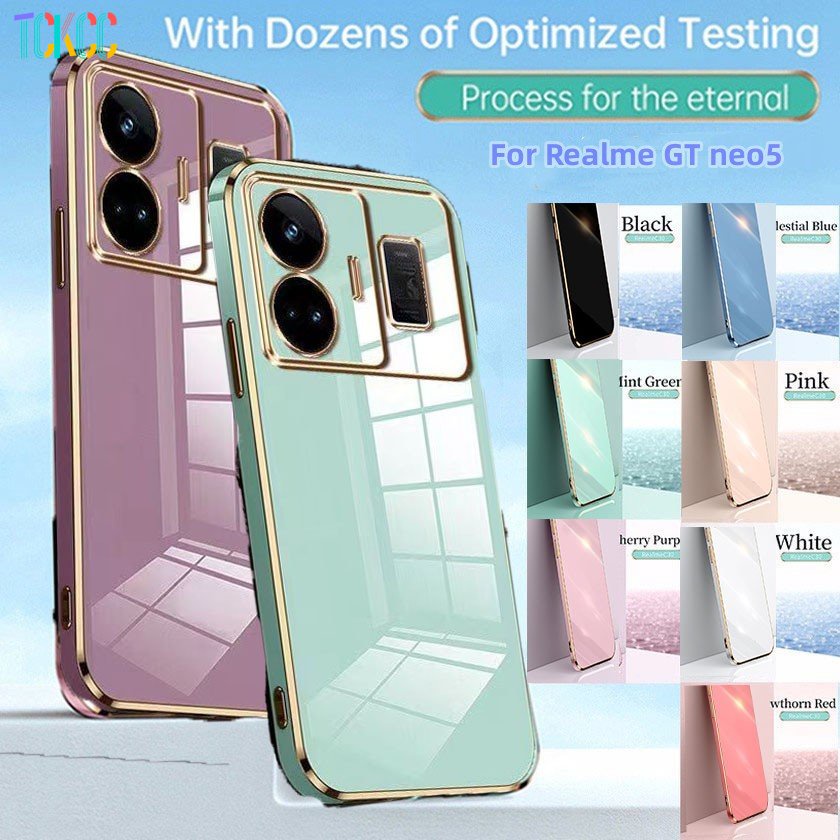 Ốp Điện Thoại Silicon Dẻo Tráng Gương Sang Trọng Chống Sốc Cho Realme GT Neo 5 Realme GT Master Edition Q3Pro GT Neo 2 Neo3
