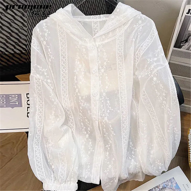 Áo Khoác Chống Nắng Dáng Lửng Có Mũ Trùm Đầu Thoáng Khí Phong Cách Hàn Quốc Thời Trang Mùa Hè Hàng Mới Dành Cho Bạn