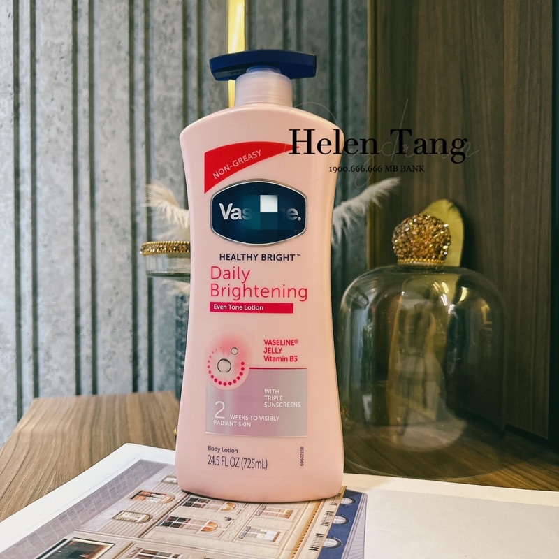 Dưỡng thể sáng da toàn thân Vaseline Daily Brightening Even Tone Lotion  Giá #175k